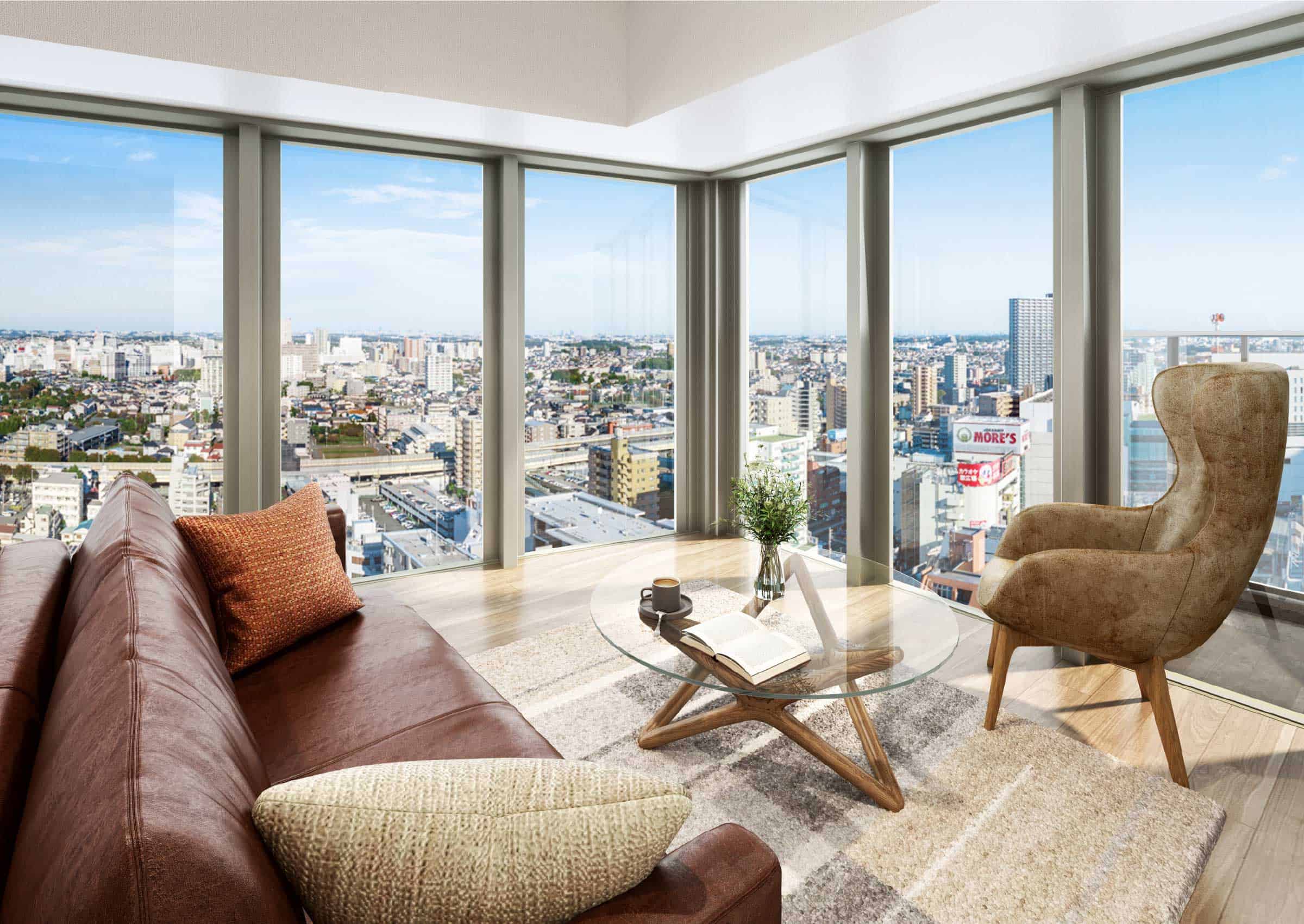 専有部完成予想CG(A2タイプ・20階)