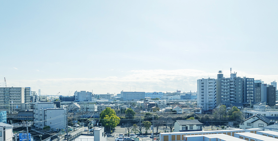 眺望写真(現地6階相当の高さより南方向を撮影/2024年2月撮影)