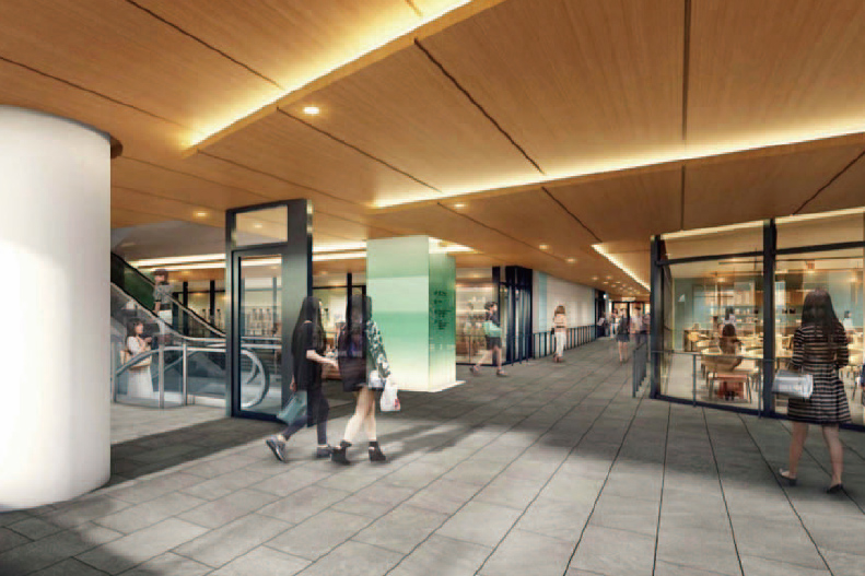 商業イメージ（提供：登戸駅前地区市街地再開発準備組合）