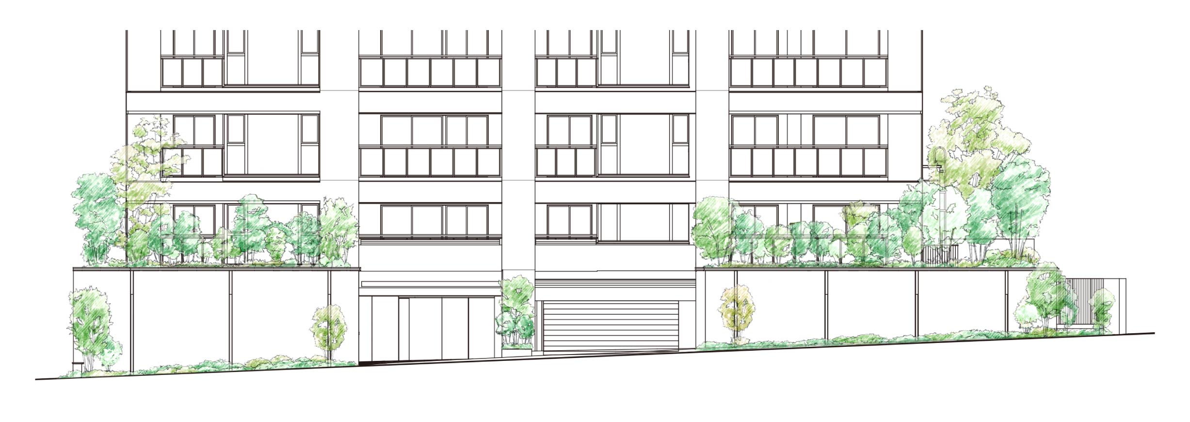 ランドスケープイメージイラスト