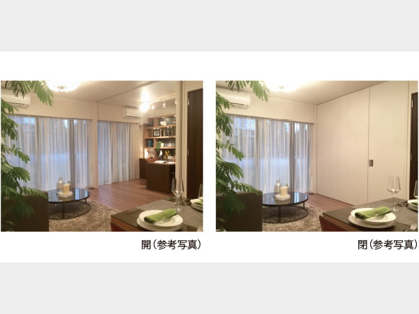 高さのあるウォールドアの参考写真