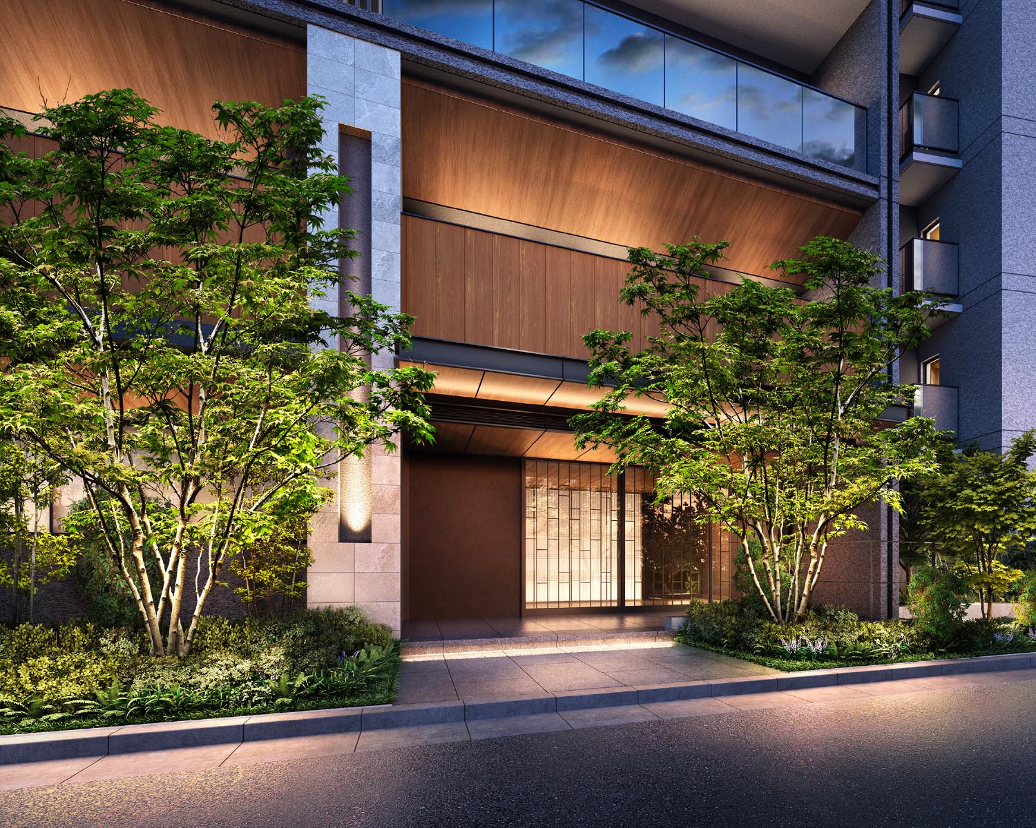 エントランスアプローチ完成予想CG