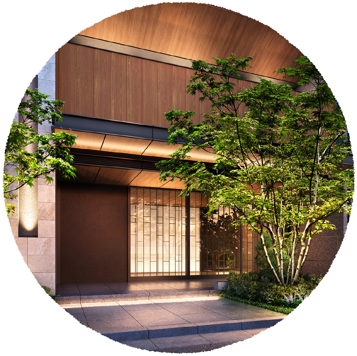 エントランスアプローチ完成予想CG