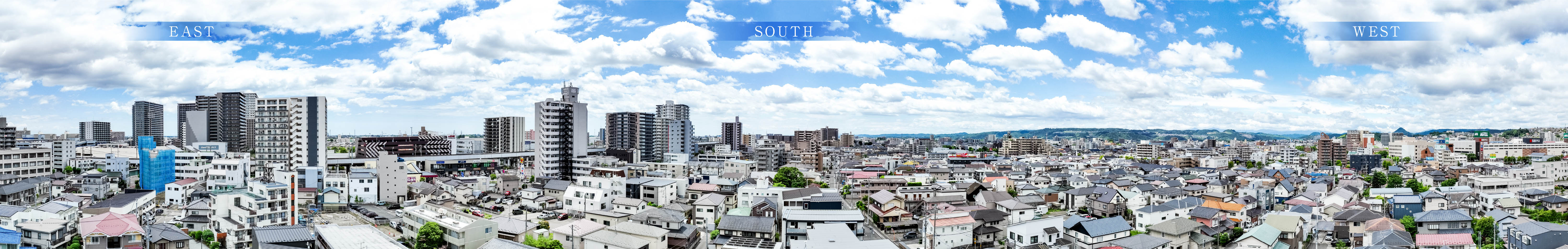 ※眺望写真は現地9階相当から南方向を撮影（2025年6月撮影）したものに、ＣＧ加工を施したもので、実際の見え方とは異なります。また、眺望は住戸により見え方が異なります。周辺の環境は変わる可能性があり、将来に渡って保証されるものではありません。