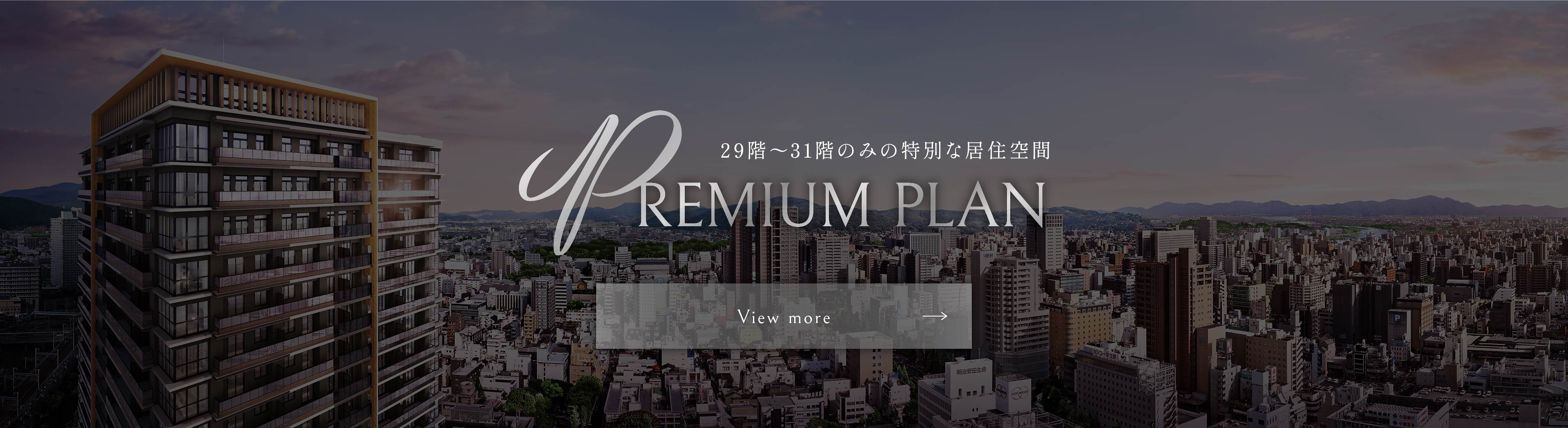 PREMIUM PLAN 29階～31階のみの特別な居住空間 view more