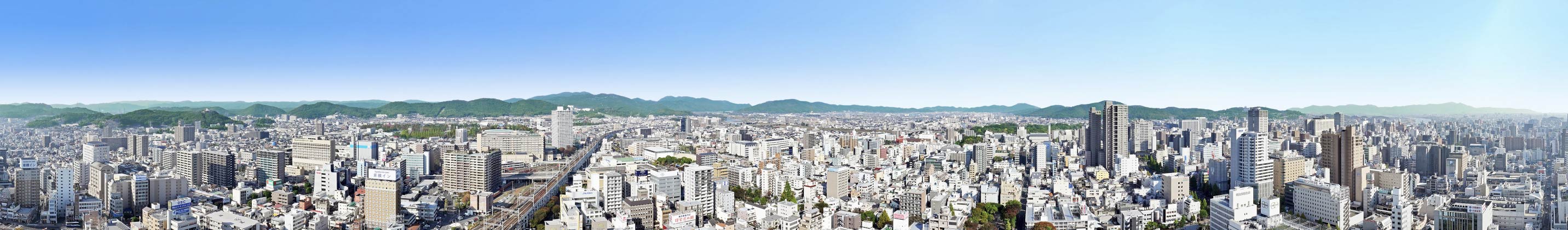 パノラマ眺望写真(30階相当より撮影)