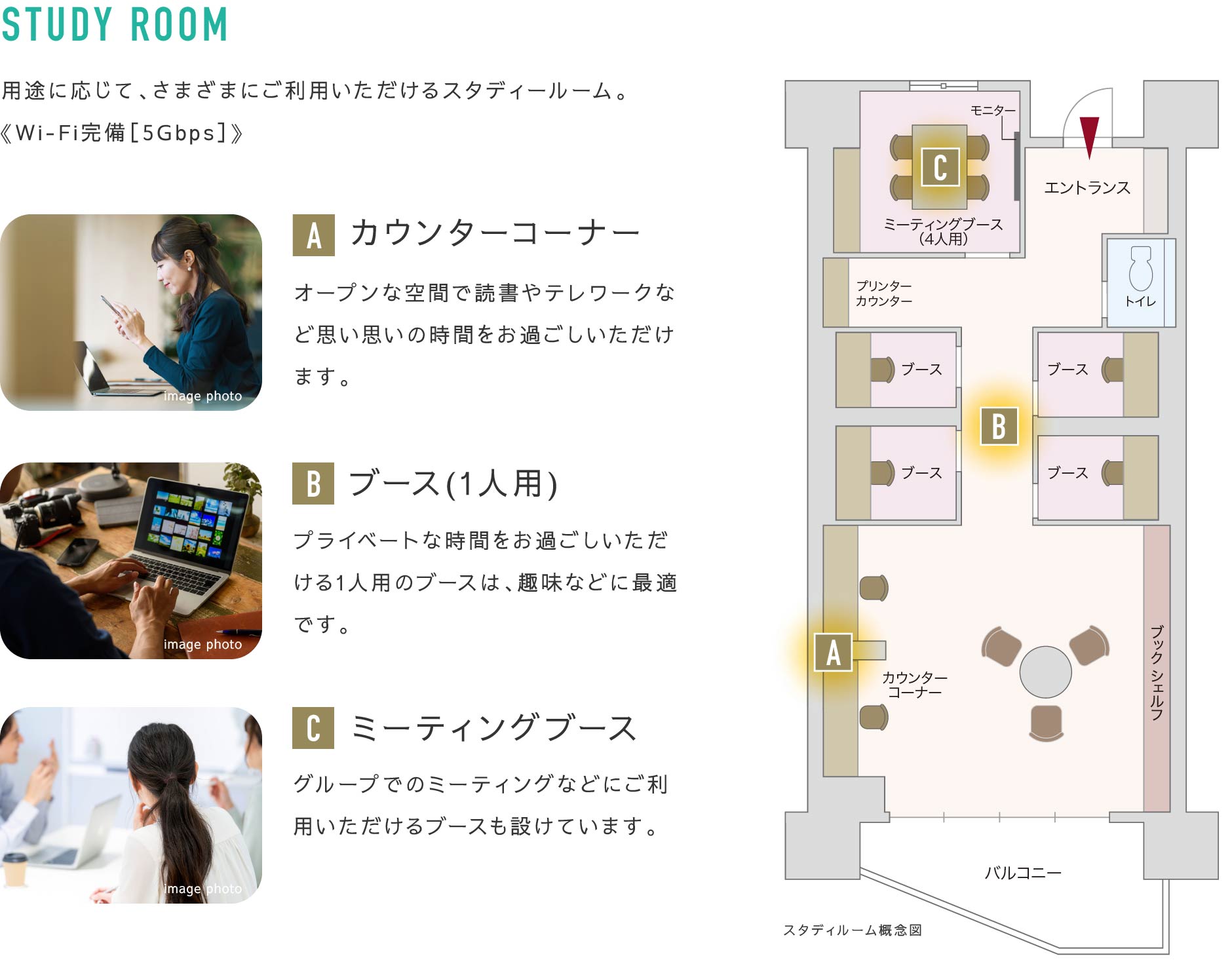 STUDY ROOMの詳細