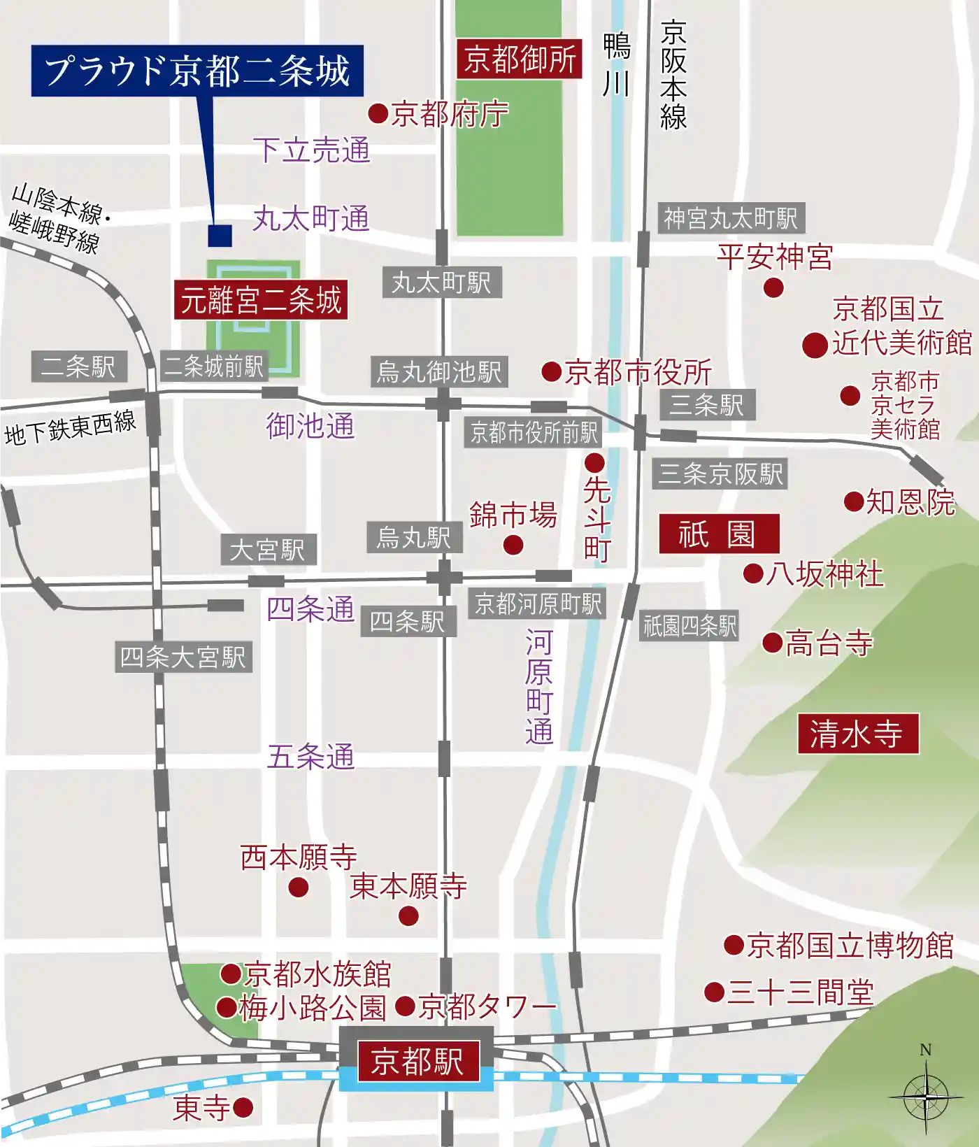 現地案内図