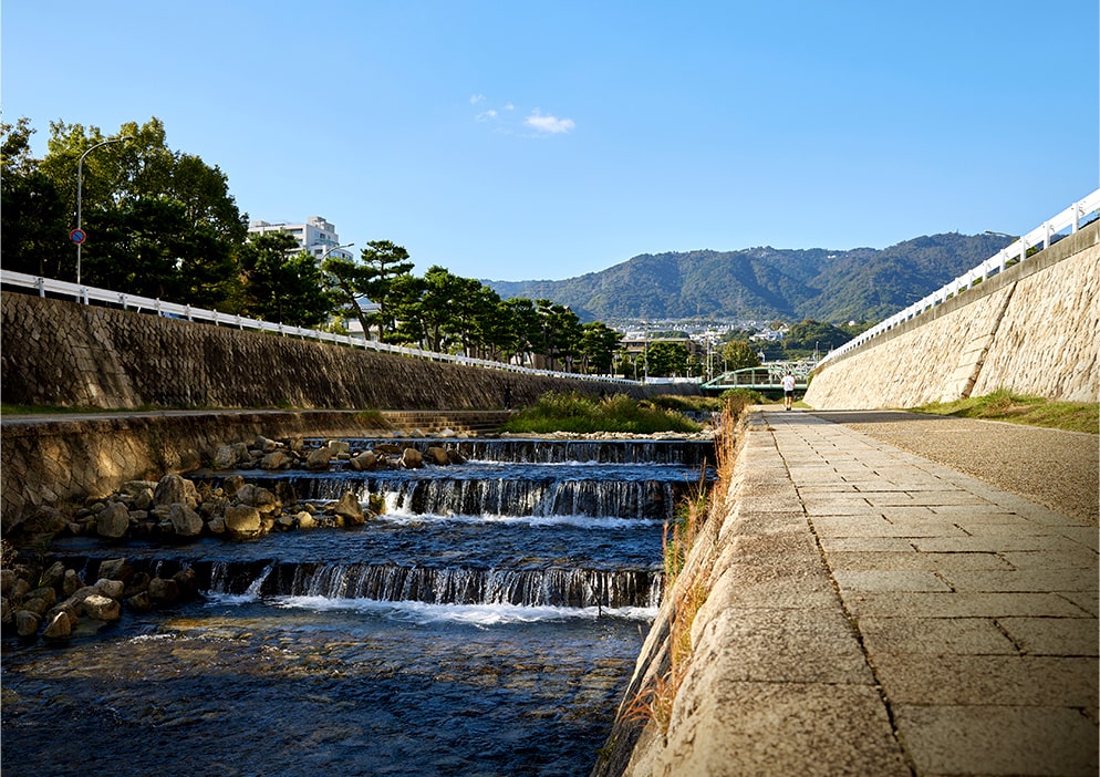 住吉川（徒歩5分／約350ｍ）