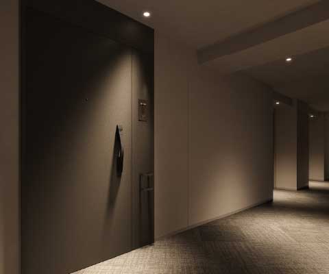 内廊下（2階）完成予想CG