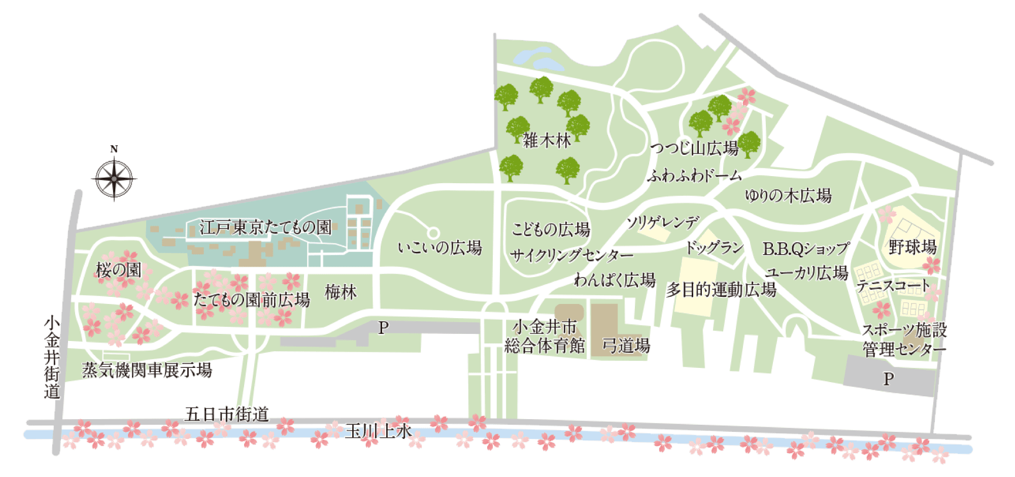 小金井公園MAP