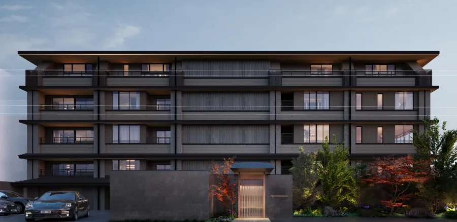 建物外観完成予想CG（北面）