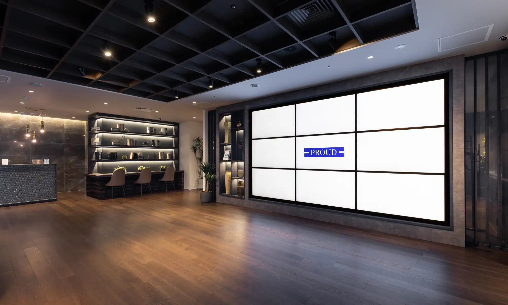 プラウドラウンジ名古屋 オープンスペース（2022年1月撮影）