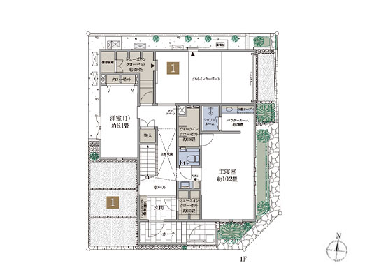 1F間取り図