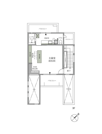 3F間取り図