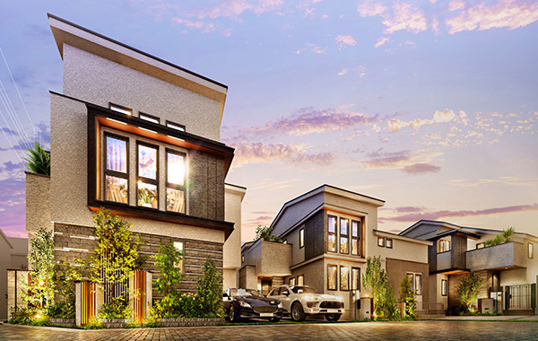 プラウドシーズン中野鷺ノ宮コート街並み完成予想CG