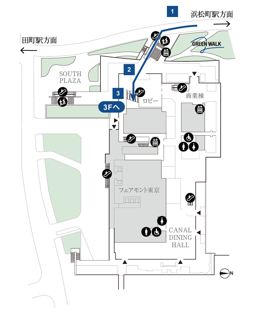 プラウドギャラリー芝浦 1・2F フロアマップ