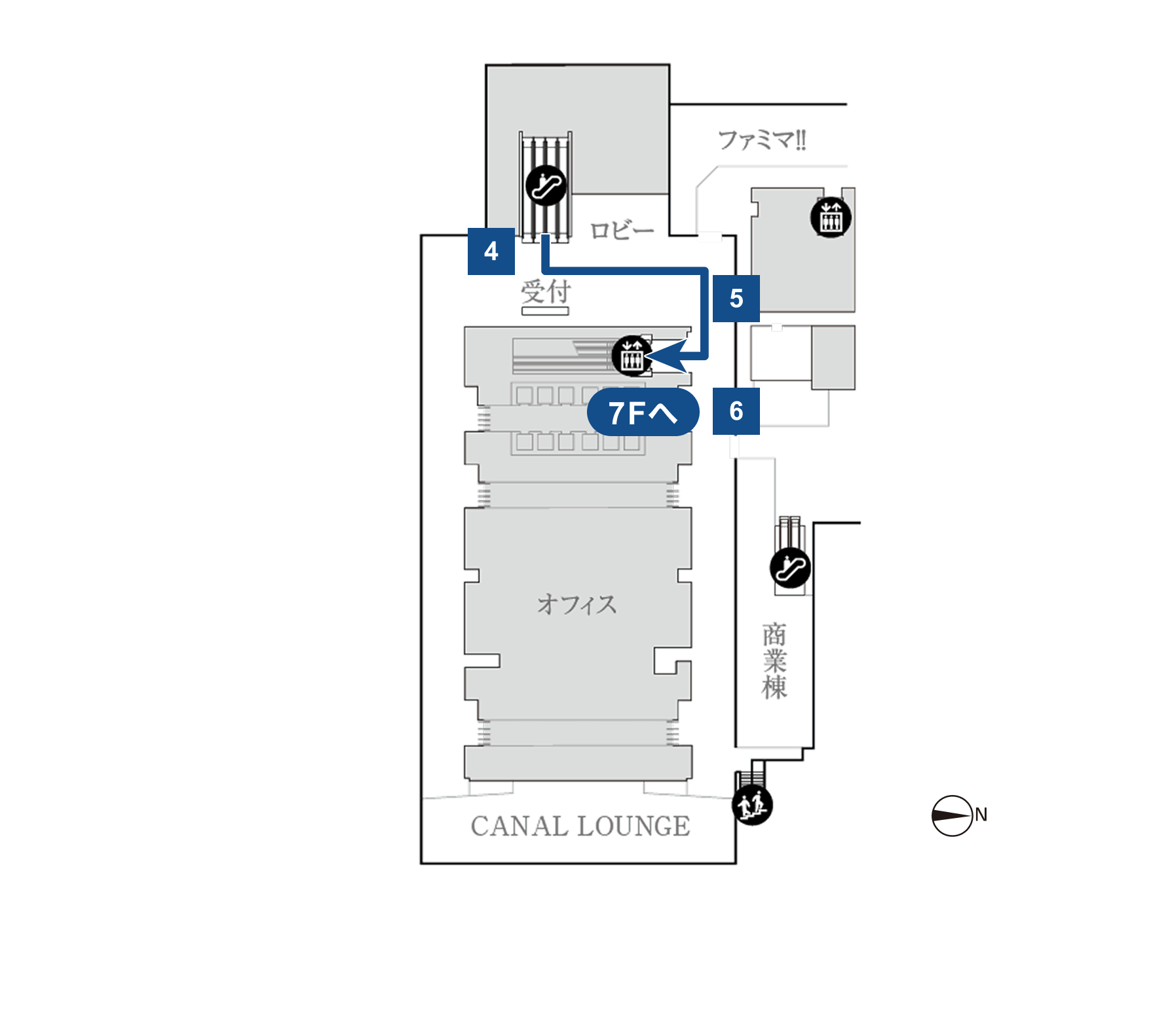 プラウドギャラリー芝浦 3F フロアマップ