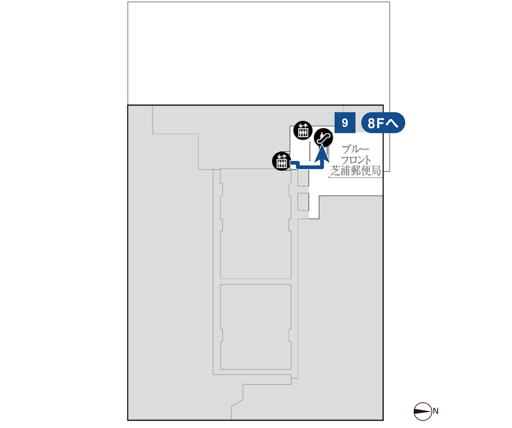 プラウドギャラリー芝浦　7F フロアマップ