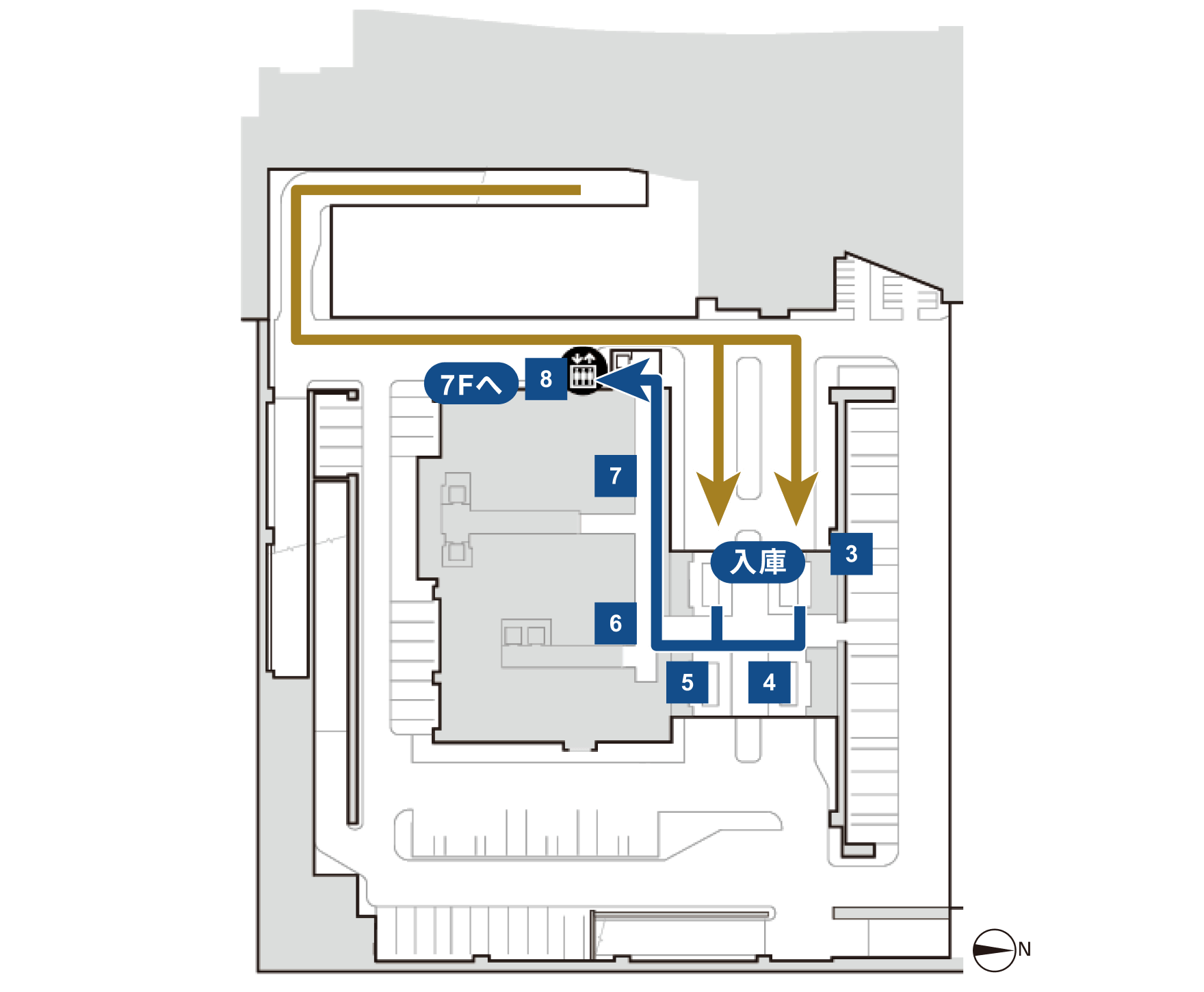 プラウドギャラリー芝浦　B1F フロアマップ