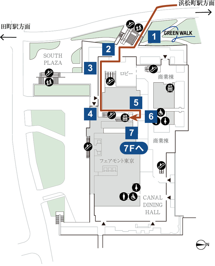 プラウドギャラリー芝浦　1・2F フロアマップ