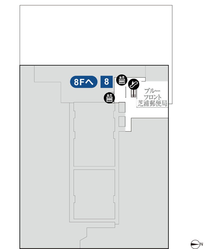 プラウドギャラリー芝浦　7F フロアマップ