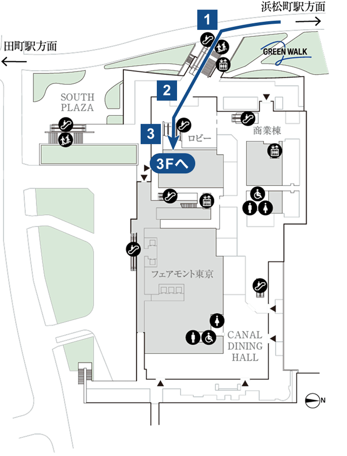 プラウドギャラリー芝浦 1・2F フロアマップ