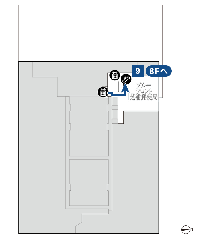 プラウドギャラリー芝浦　7F フロアマップ
