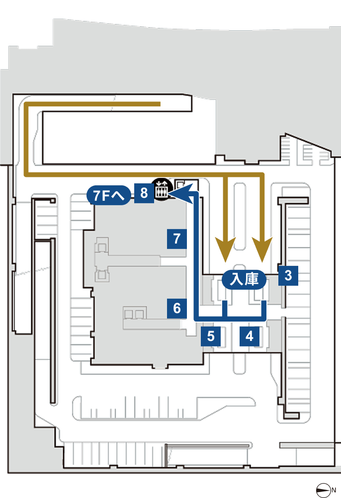 プラウドギャラリー芝浦　B1F フロアマップ